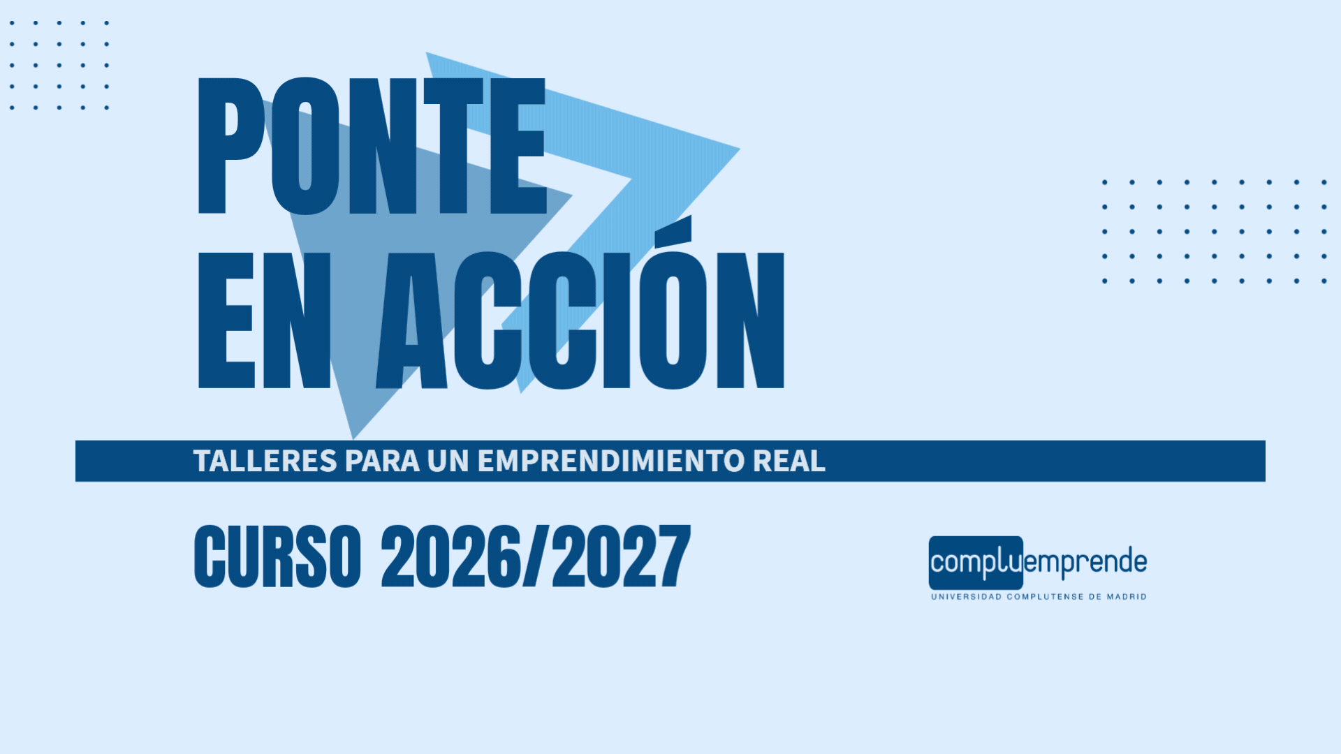 ¡Ya está abierto el plazo de inscripción de Ponte en Acción 2026/2027!